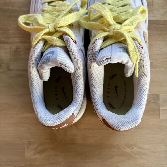 Nike Court Vision Low Canvas DV0736-100 White Sesame Size M7 W8.5 - Picture 7 of 11